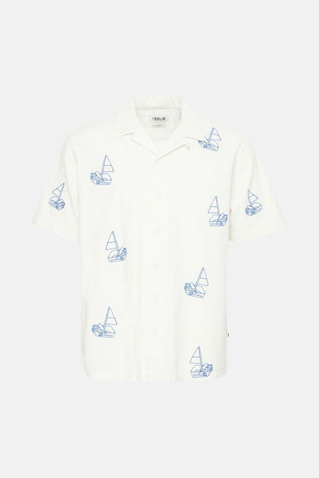 Chemise à manches courtes - blanc