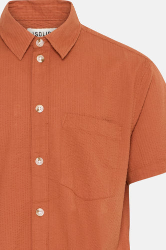 Chemise à manches courtes - Orange - SOLID