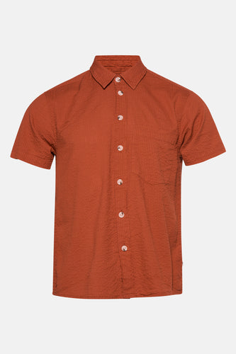 Chemise à manches courtes - Orange - SOLID