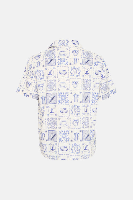 Chemise (manches courtes) Bleu - SOLID