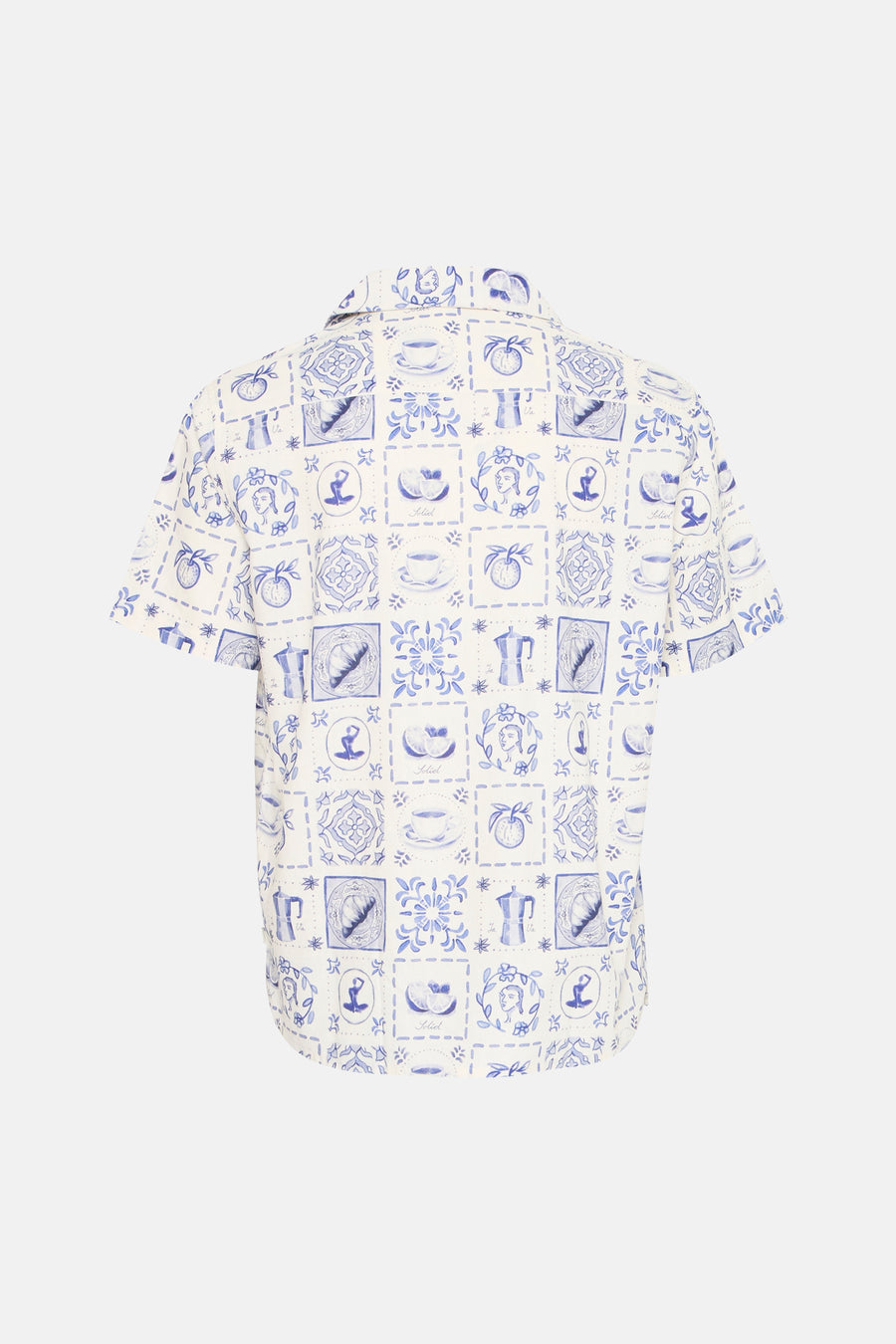 Chemise à manches courtes - bleu - SOLID