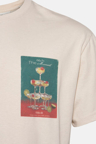 T-shirt à manches courtes - écru - SOLID