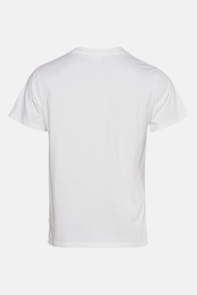 T-shirt blanc à manches courtes de SOLID, design simple sans autres détails, dos.