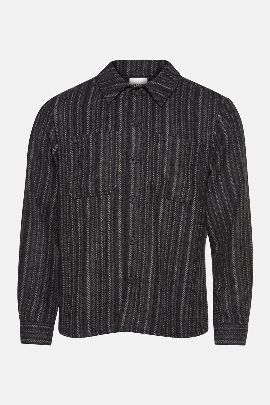 Chemise à manches longues - gris - SOLID