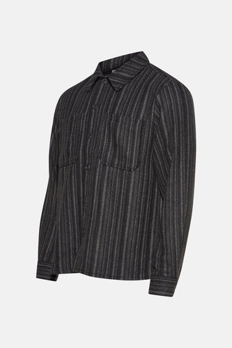 Chemise à manches longues - gris - SOLID