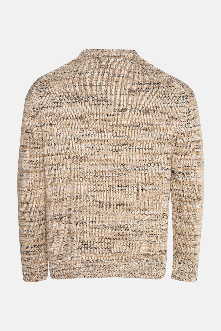 Pull à col rond - beige - SOLID