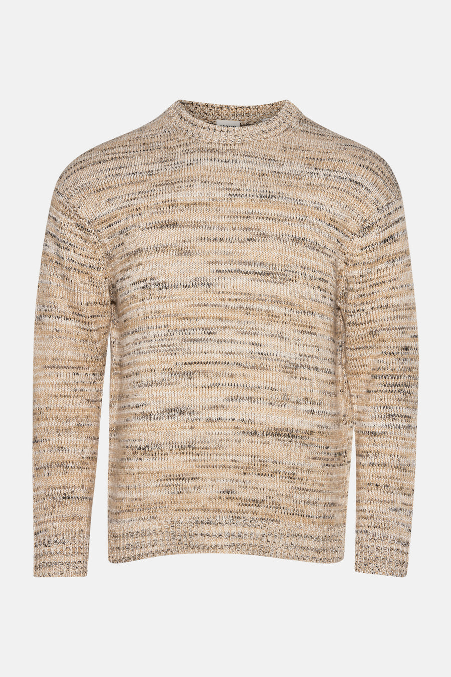 Pull à col rond - beige - SOLID