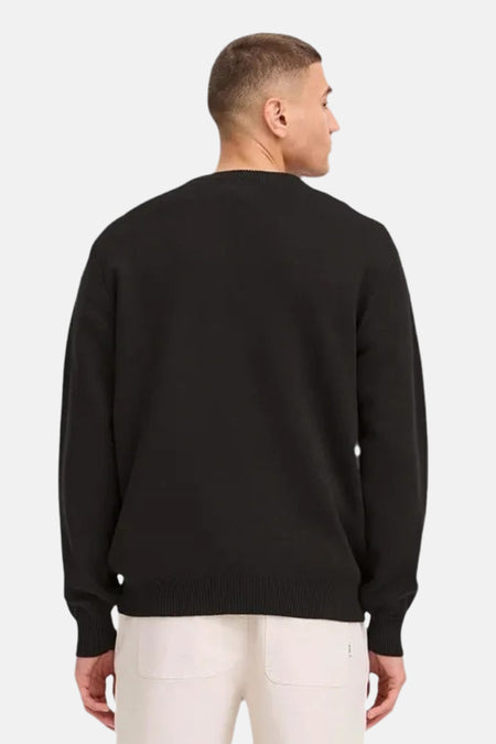 Pull col O noir - SOLID