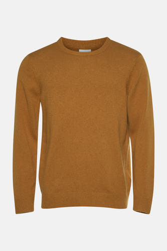 Maillot orange avec col rond de SOLID, en une texture fine trée.