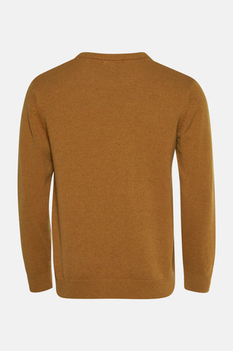 Pull à col rond - orange - SOLID