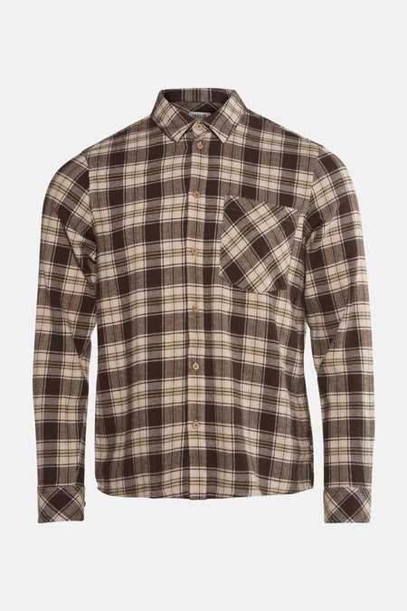 Chemise (manches longues) brun - SOLID