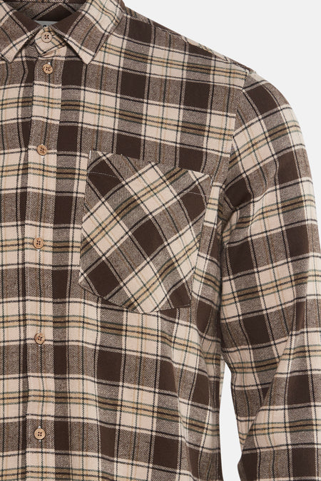 Chemise (manches longues) brun - SOLID