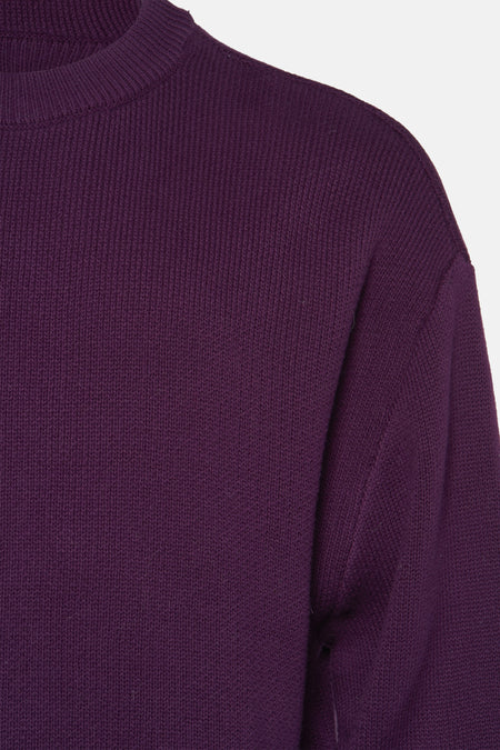 Pull parse avec col rond de REDEFINED REBEL, en texture côtelée.