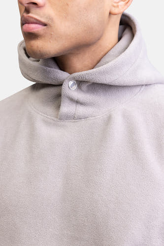 Gilet beige avec capuche de REDEFINED REBEL, à col boutonné.