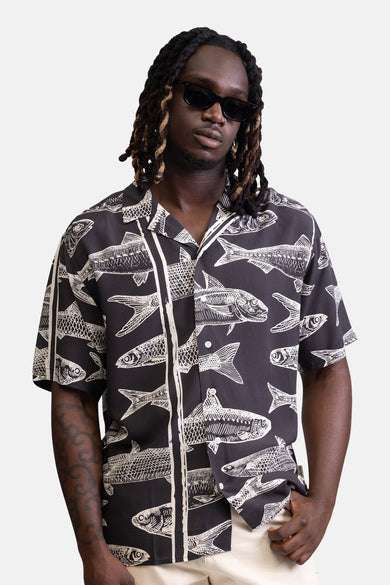 Chemise à manches courtes - noir