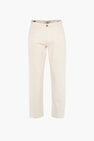 Jean &agrave; coupe droite - ecru
