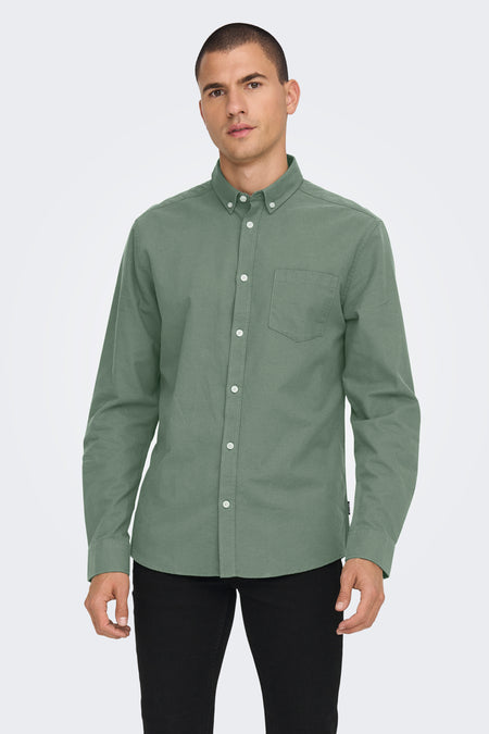 Chemise à manches longues - vert