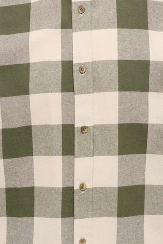 Chemise en flanelle verte de manes long ONLY ONLY ONLY ONLY ONLY ONLY ONLY ONLY, avec un motif motif et une fermeture à boutons.