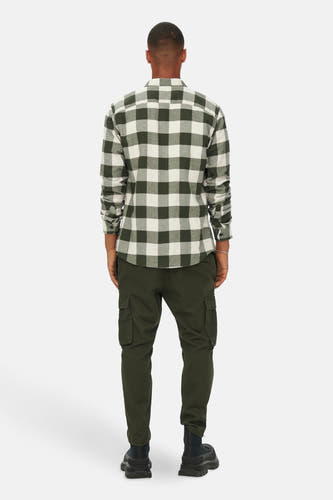 Groen hemd met lange mouwen van ONLY & SONS®, met een ruitpatroon in groen en wit.