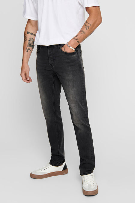ONSLOOM SLIM WASH BLK 0447 DCC DNM NOOS