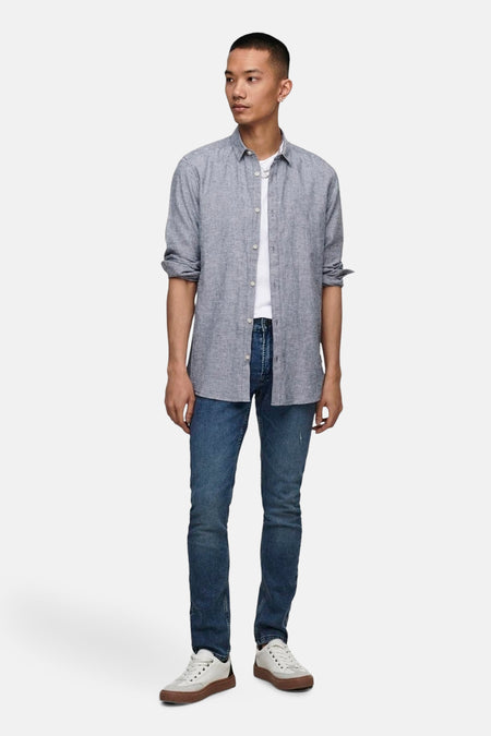 ONSCAIDEN LS SOLID LINEN SHIRT NOOS