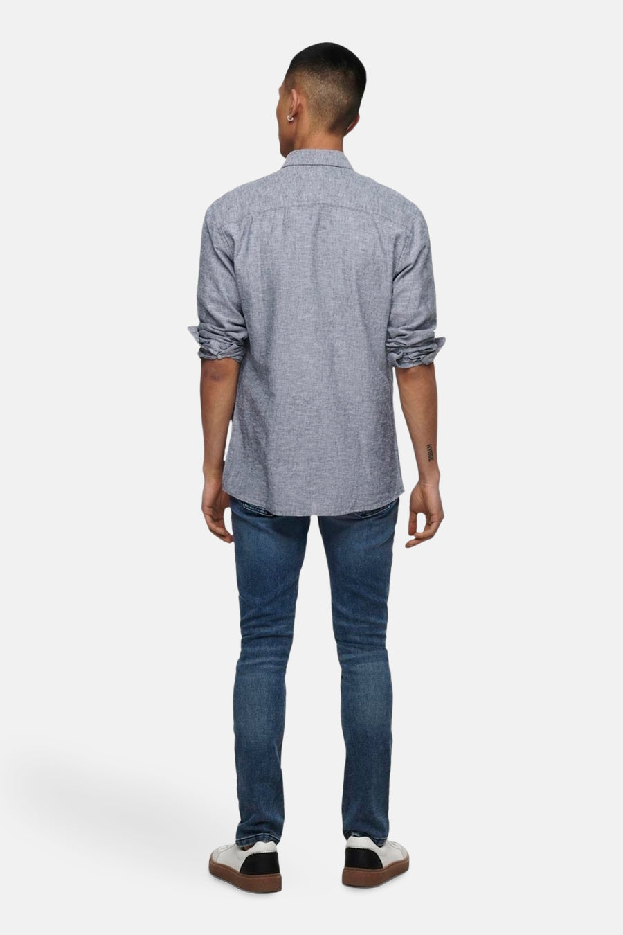 Chemise &agrave; manches longues - bleu - ONLY & SONS®