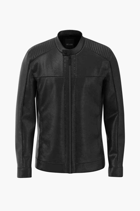 Veste en cuir - noir