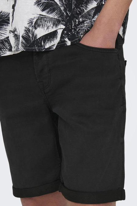 ONSPLY BLK JOG 8581 PIM DNM SHORTS NOOS