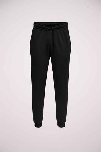 Pantalon de jogging noir d'ONLY & SONS avec cordon de serrage et bords élastiques.