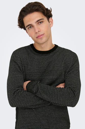 Pull col O noir - ONLY & SONS®