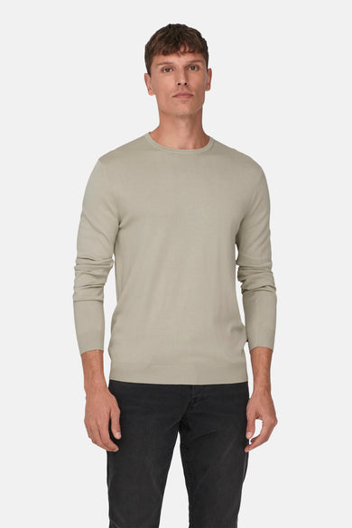 ONSWYLER LIFE REG 14 LS CREW KNIT NOOS