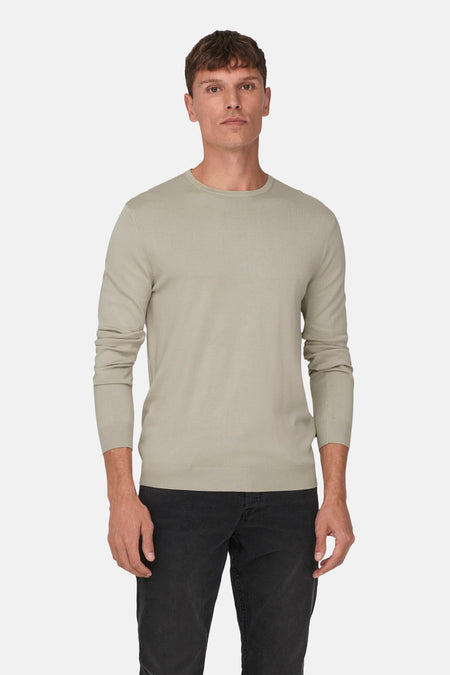 ONSWYLER LIFE REG 14 LS CREW KNIT NOOS