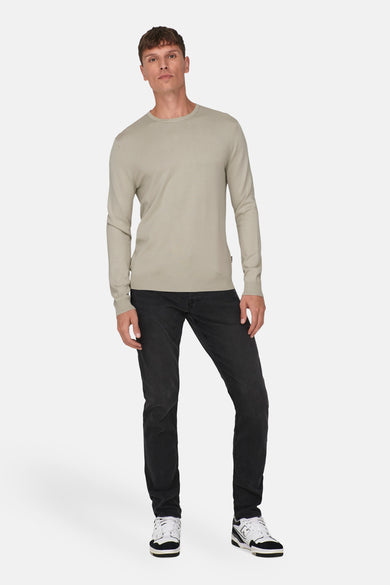 ONSWYLER LIFE REG 14 LS CREW KNIT NOOS