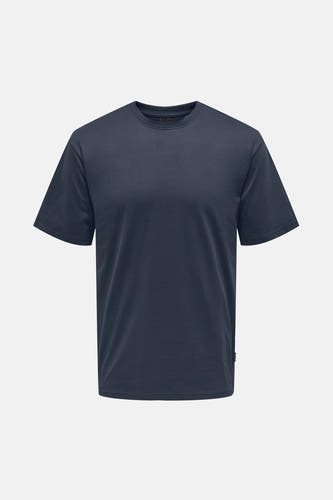 T-shirt bleu à manches courtes d'ONLY & SONS®, vu de dos.