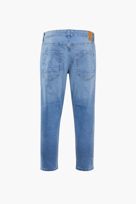 Jean &agrave; coupe carrot - bleu
