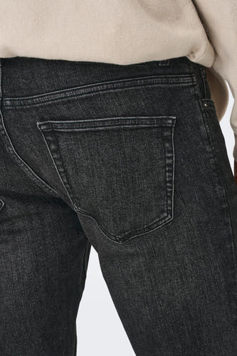 Jean slim - denim gris anthracite