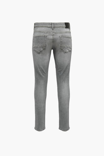 Jean slim fit gris d'ONLY & SONS®, dos, avec poches et passants de ceinture.