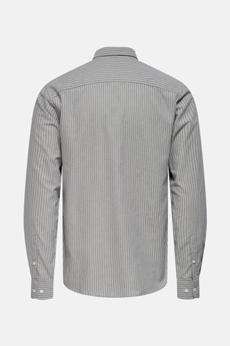 ONSALVARO SLIM LS OXFORD STRIPE SHIRT