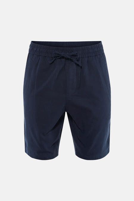 Short bleu ONLY & SONS® avec taille élastique et poche arrière, vue de dos.