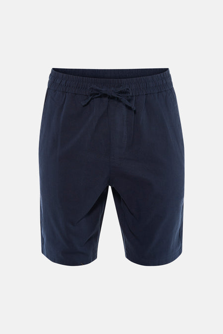 Short bleu ONLY & SONS® avec taille élastique et poche arrière, vue de dos.