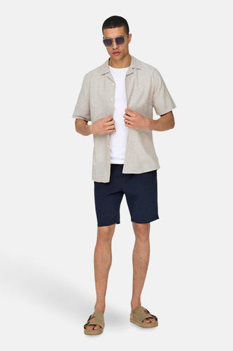 Chemise à manches courtes - beige - ONLY & SONS®