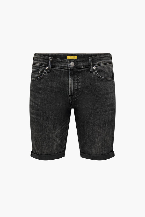 short en jean Black denim - ONLY & SONS®