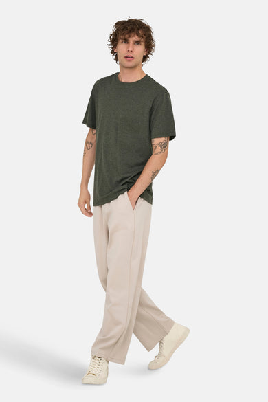 T-shirt vert de mantes courtes ONLY ONLY S SONS, avec un col rond et une coupe décontractée.