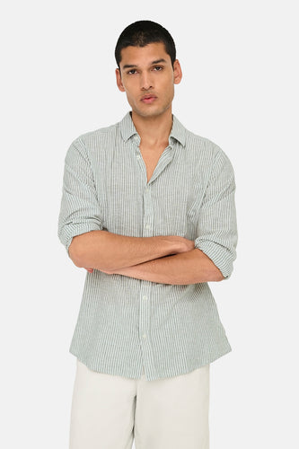 Chemise à manches longues - vert - ONLY & SONS®