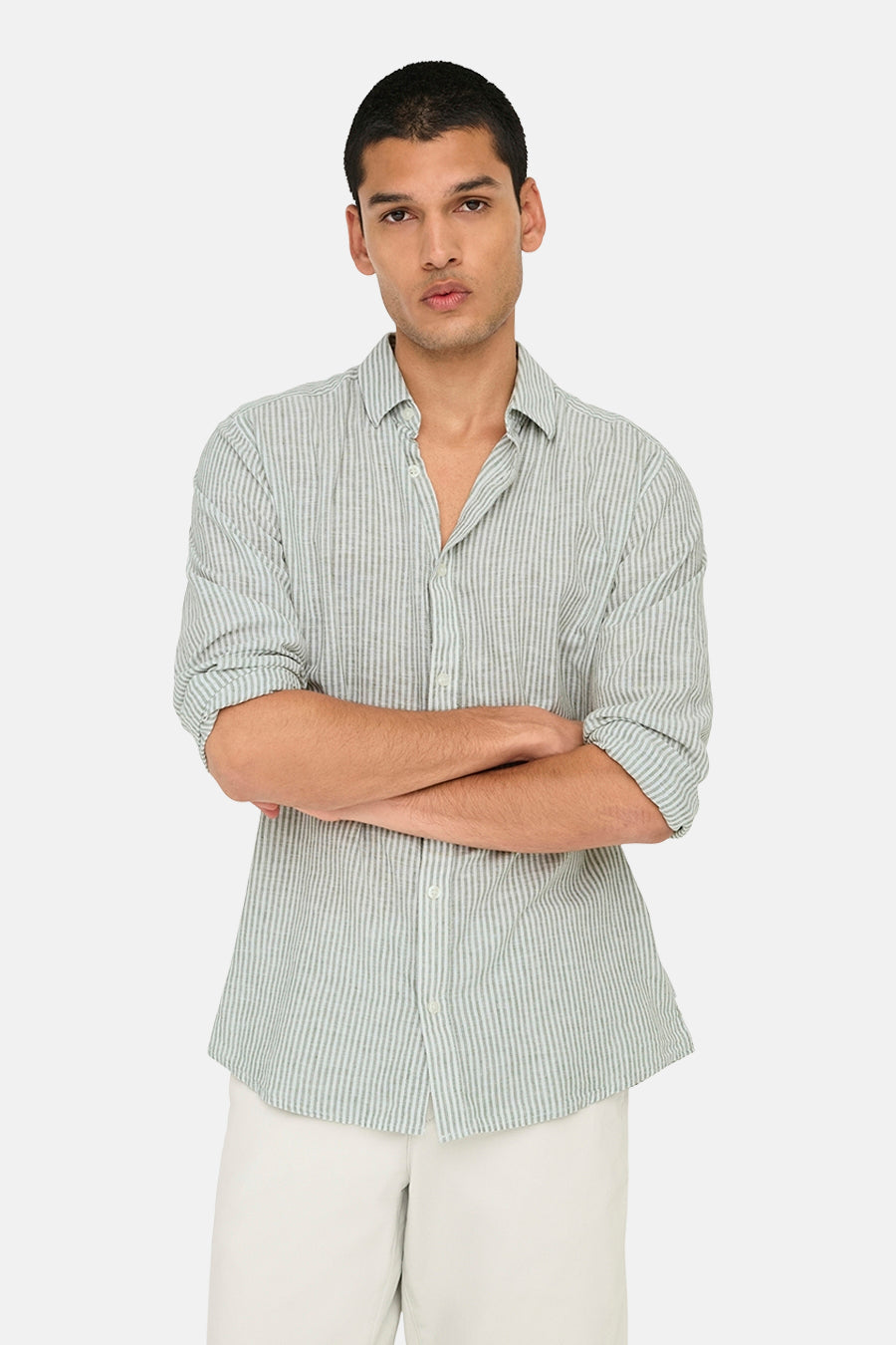 Chemise à manches longues - vert - ONLY & SONS®