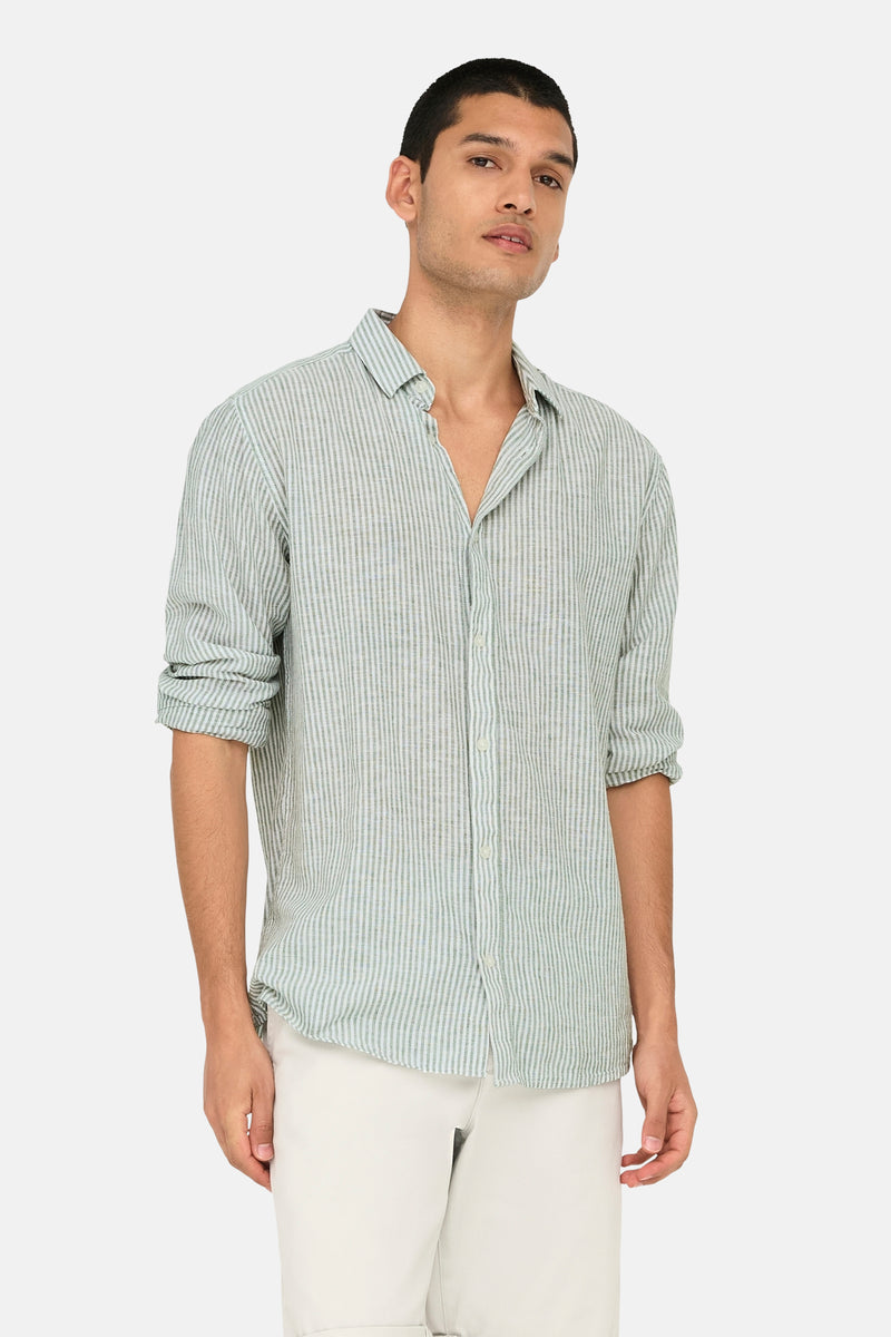 Chemise à manches longues - vert