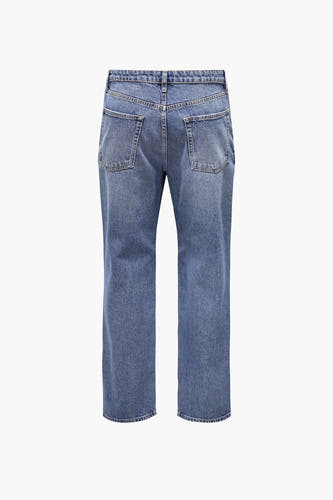 Jean en denim bleu marine large d'ONLY & SONS, dos, avec deux poches.
