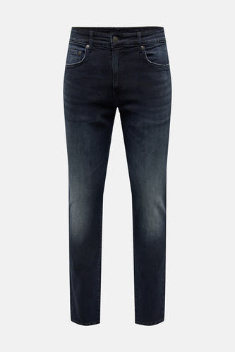Jean slim fit bleu marine d'ONLY & SONS, avec un lavage subtil et une texture denim classique.