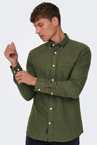 Chemise &agrave; manches longues - vert