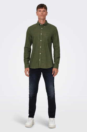Chemise &agrave; manches longues - vert